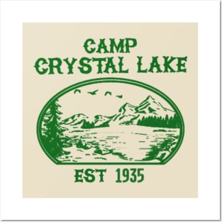 Camp C L // green solid style Posters and Art